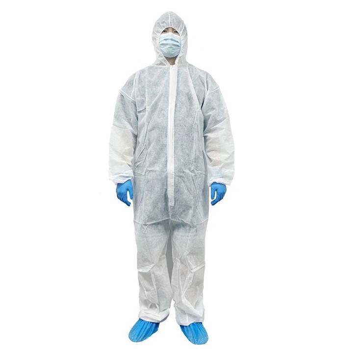 Coverall Polipropilena Putih Pakai